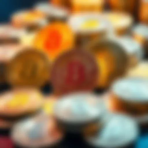 A display of Casascius coins showcasing their physical design and Bitcoin symbols.