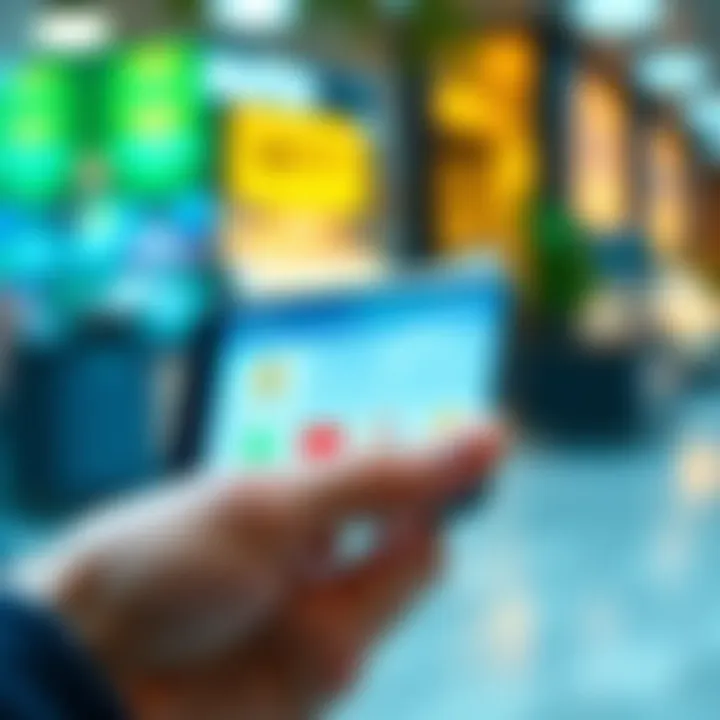 A digital wallet with various transaction options displayed