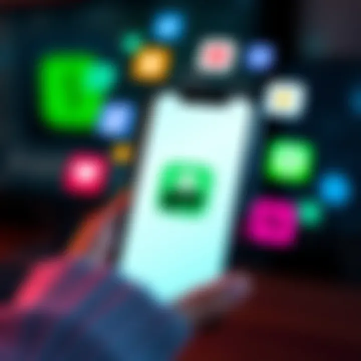 A smartphone displaying the Cash App logo with various P2P service icons around it, representing easy fund transfers.