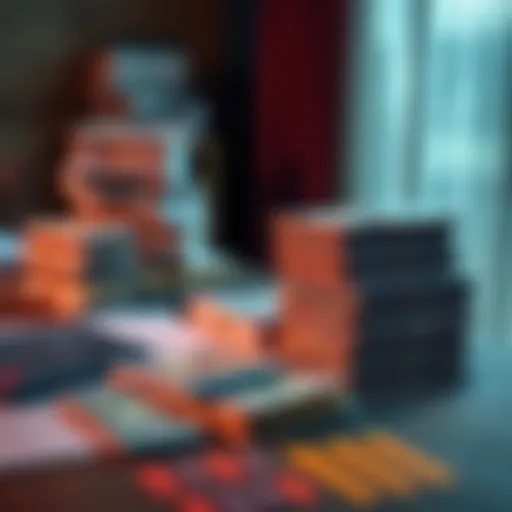 Stacks of cash on a table with a calculator and financial documents, symbolizing cash management and financial planning.