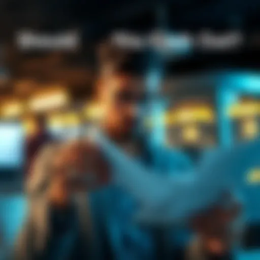 Cash Out Decision A person analyzing financial papers and weighing options about cashing out investments.