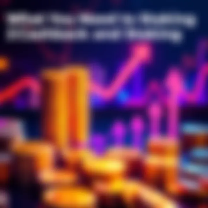 Cashback and Staking Overview A graphic showing cashback rewards and staking process with coins and arrows indicating growth