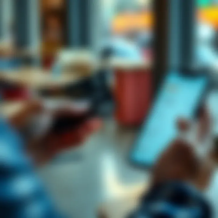 A person holds Curve and Etoro debit cards while looking at a calculator and cashback offers on a smartphone screen.