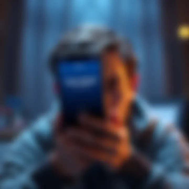 A frustrated person looks at their cashback app showing a capped earnings message, symbolizing disappointment with Private Tier's cashback limits