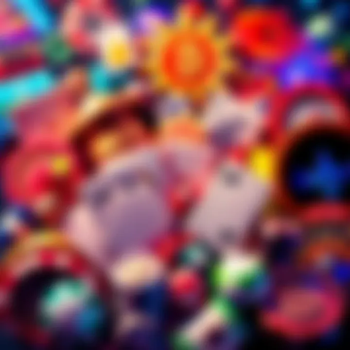 A vibrant collage of popular casino games including poker, blackjack, and plinko, representing no-KYC crypto casinos.