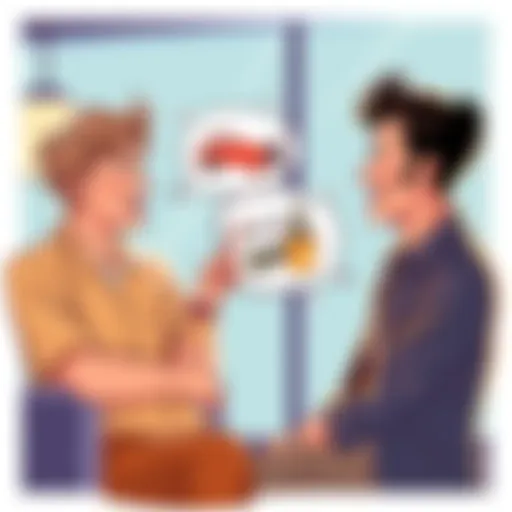 Two people chatting casually, expressing different reactions to the phrase 'Well okay', in a relaxed setting.