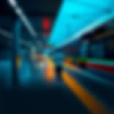 A person catching a bus A person running towards a bus at a station, symbolizing seizing opportunities.