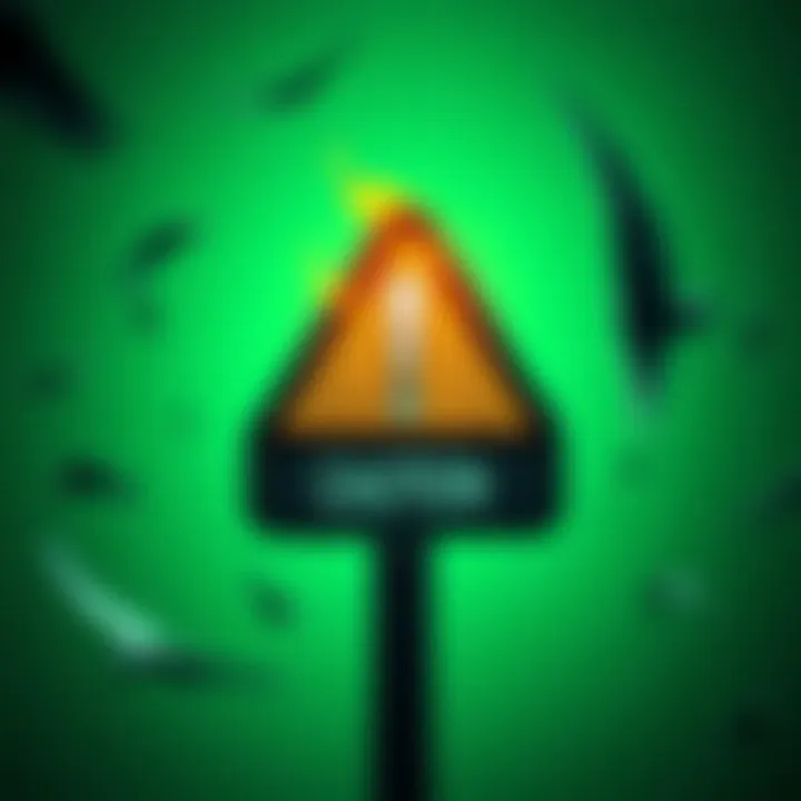A caution sign highlighting risks for players adjusting to the new landmark system.