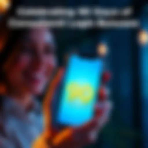 Celebrating 90 Days of Login Bonuses Person smiling while holding a phone showing their 90th login bonus screen