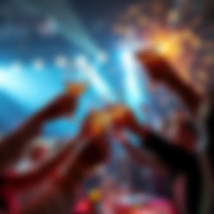 Celebration of Hope People raising glasses in a toast to a brighter future and stability by 2026.