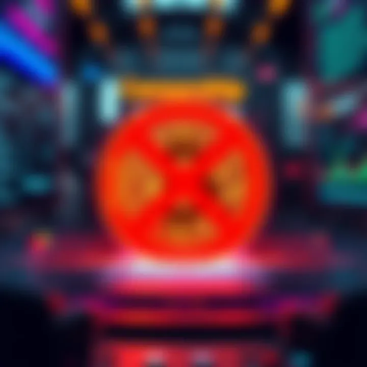 A visual representation of digital censorship in online cryptocurrency discussions, featuring a blocked Bitcoin symbol.