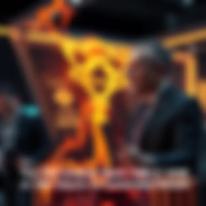 The CEO of Mantra overseeing the burning of OM tokens to increase market sustainability