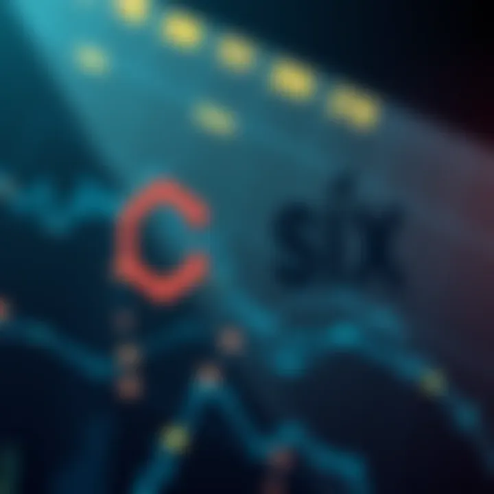 Chainlink and SIX Group Partnership Visual representation of Chainlink logo alongside SIX Group logo, symbolizing the integration of European equities data onto the blockchain.