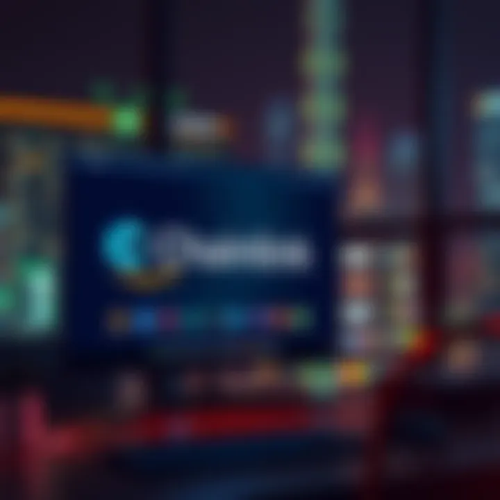 A computer screen displaying the Chainlink logo alongside AWS Marketplace interface, highlighting blockchain tools for developers.