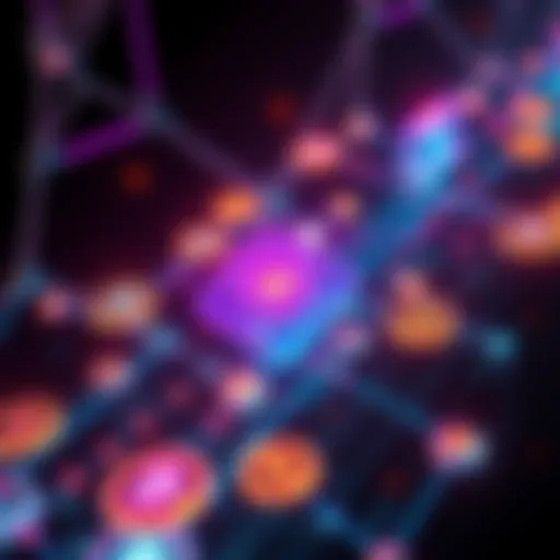 A visual representation of Chainlink's Cross-Chain Interoperability Protocol launching on the Solana blockchain, showing interconnected decentralized applications and blockchain symbols.