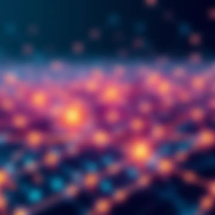 Illustration of Chainlink's role in finance, featuring interconnected digital assets and a strong financial grid, symbolizing stability and growth.