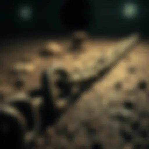 A broken chain lying on the ground, representing the legacy of slavery and the ongoing fight for freedom and justice.