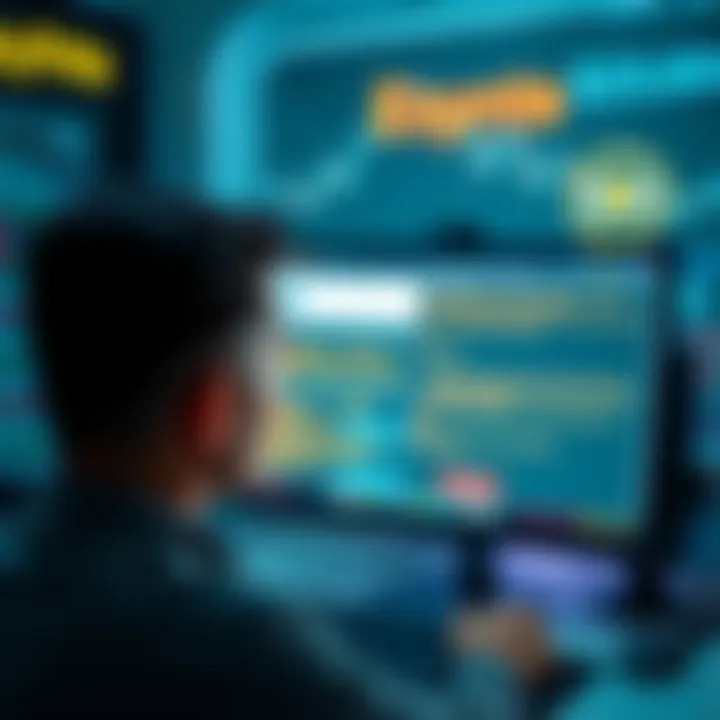 A frustrated person looks at a computer screen showing cryptocurrency exchange errors and banking notifications, representing the struggles of buying crypto in Eastern Europe.