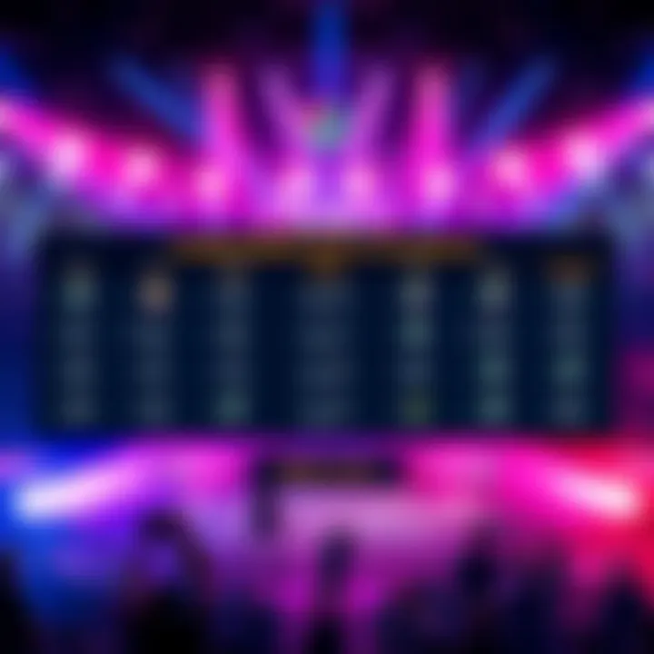 Graphic showing the official schedule for Riot's Championship matches, featuring match times and dates.