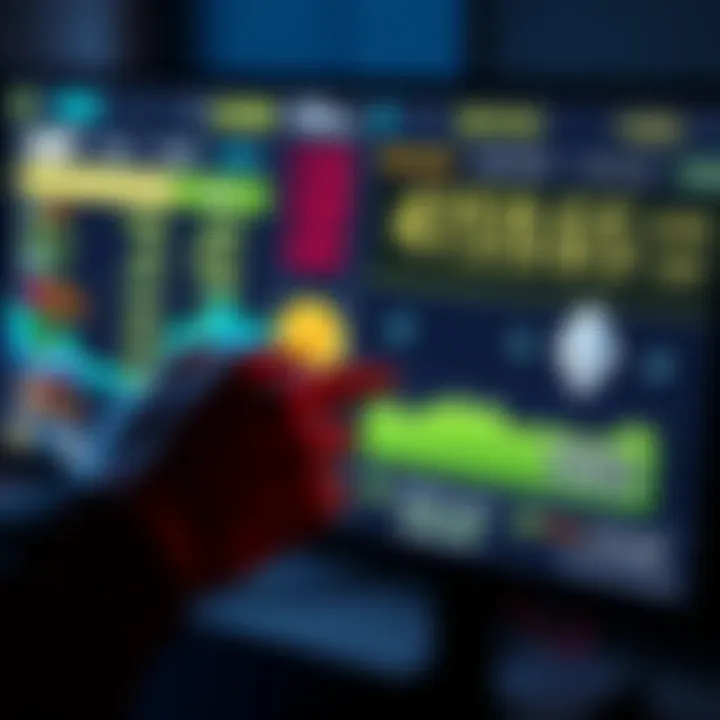 A person changing their crypto asset display currency from GBP to USD on a computer screen showing Bitcoin and Ethereum prices.