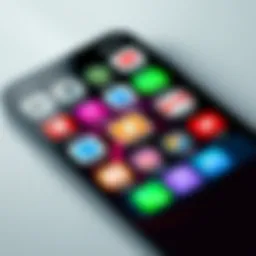 Smartphone screen displaying various app icons with noticeable changes after an update.