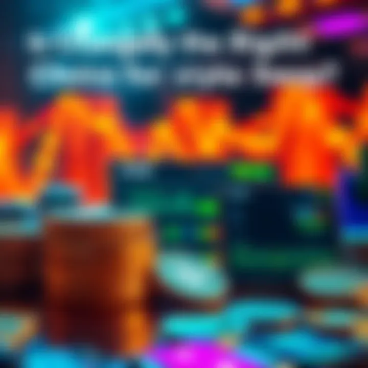 A thoughtful depiction of cryptocurrency exchange, featuring a balance of digital coins and a user interface of Changelly