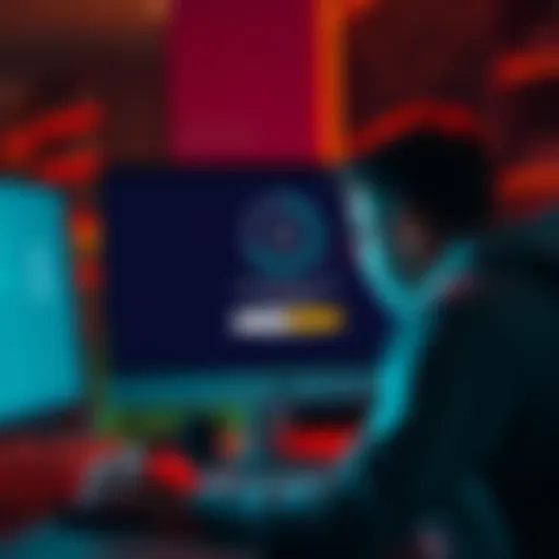User frustrated with delayed USDT to Monero swap on Changelly, showing a computer screen with a loading symbol and KYC application form