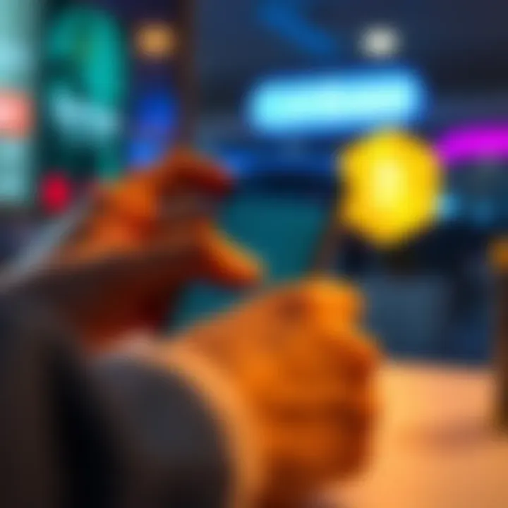 Person adjusting network settings on Coinbase app to transfer USDC to Polymarket through Polygon