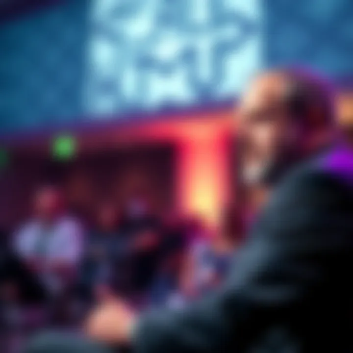 Charles Hoskinson discusses blockchain evolution at a conference, highlighting decentralization and innovation