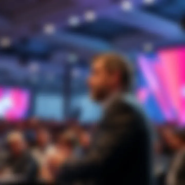 Charles Hoskinson addressing an audience about Cardano's future and community support