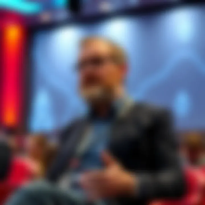 Charles Hoskinson speaking about the future risks of Ethereum at a conference