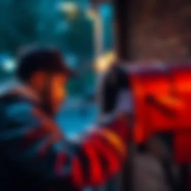 Individual looking into mailbox for received 1099-DA forms as deadline nears