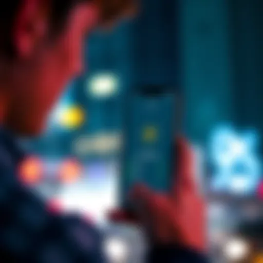 A person looking at their smartphone displaying the Trust Wallet app after a fund transfer