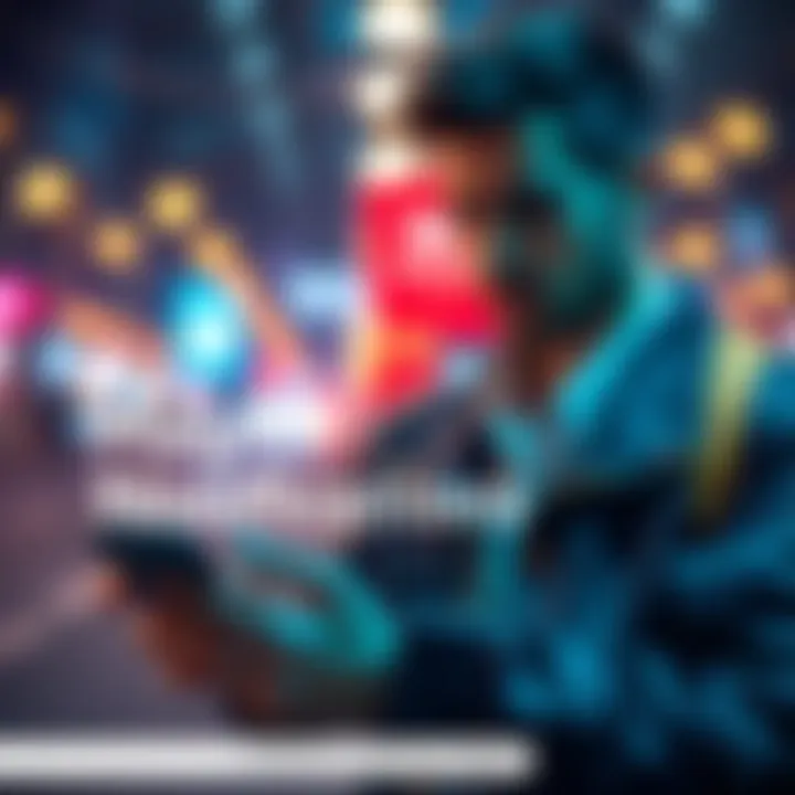 Checking Wallet Notifications A person checking their digital wallet for migration notifications on a smartphone