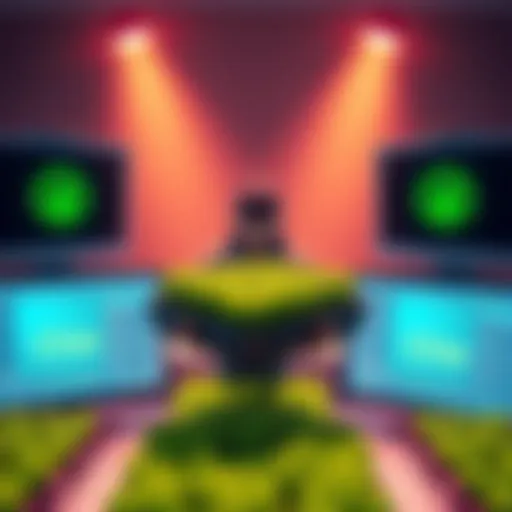 A person transferring Chia plots from one computer to another, with Chia logos and digital plots visible on the screens.