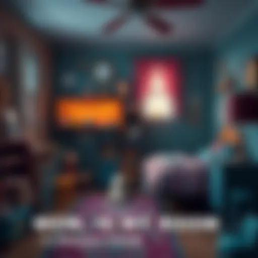 A cozy childhood bedroom filled with toys and mementos, evoking memories of home