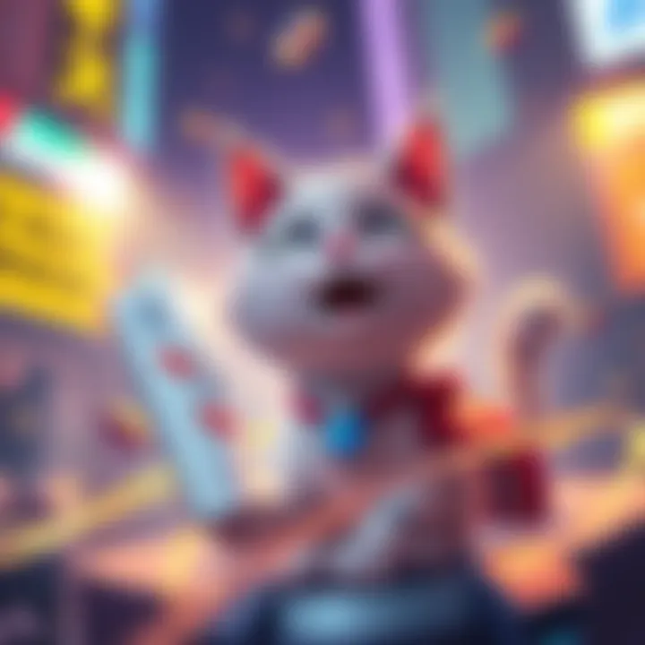 A colorful graphic featuring a cat character encouraging people to share their SOL wallet addresses for a token airdrop