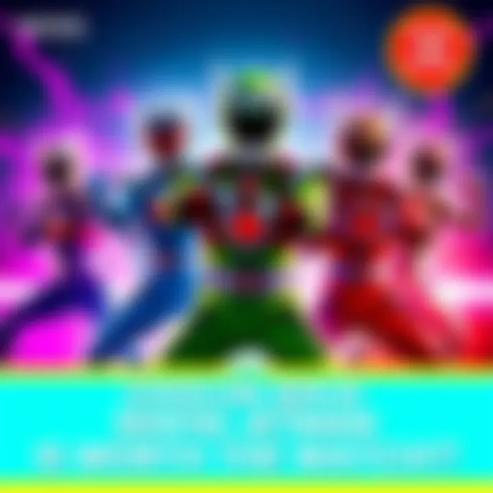Characters from Choujin Sentai Jetman in action, showcasing their colorful suits and teamwork
