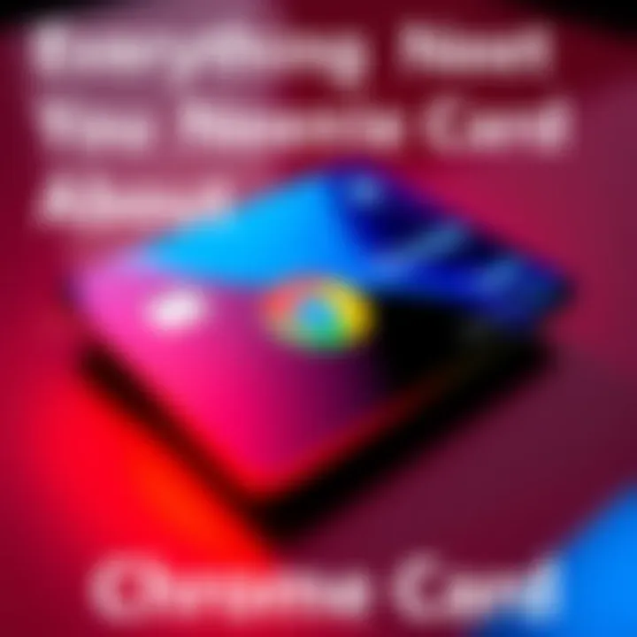 Sleek Design of the Chrome Card A close-up view of the modern Chrome Card showcasing its sleek design and unique features.