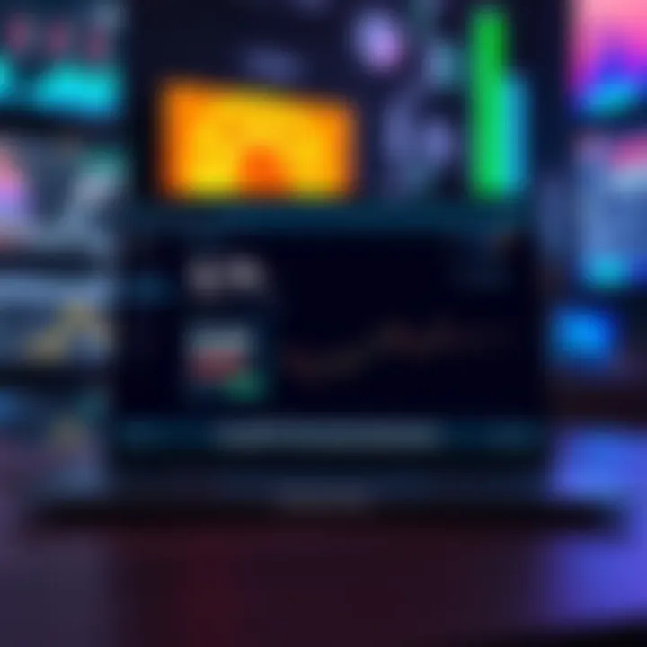 A laptop screen displaying a Chrome browser extension with crypto price alerts for Bitcoin