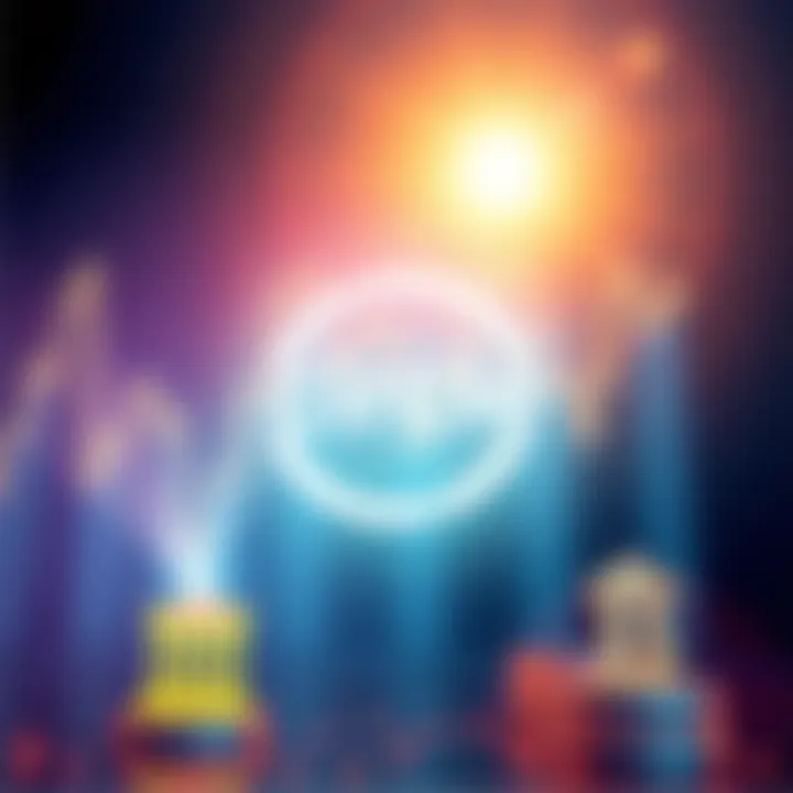 Graphic showing Circle logo and bank icons representing a partnership for stablecoin development