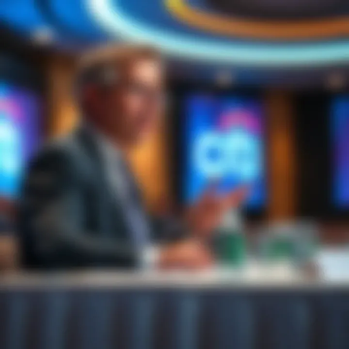 Citi's CEO speaking at a conference about the financial sector's shift towards XRP and digital currencies
