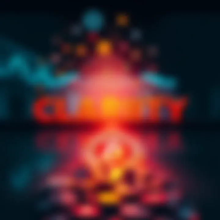 A visual representation of the CLARITY Act with altcoins icons fading away, illustrating the potential decline in cryptocurrency options.