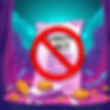 Illustration showing a document labeled 'Clarity Act' with a prohibition sign over stablecoins, symbolizing new regulations on rewards