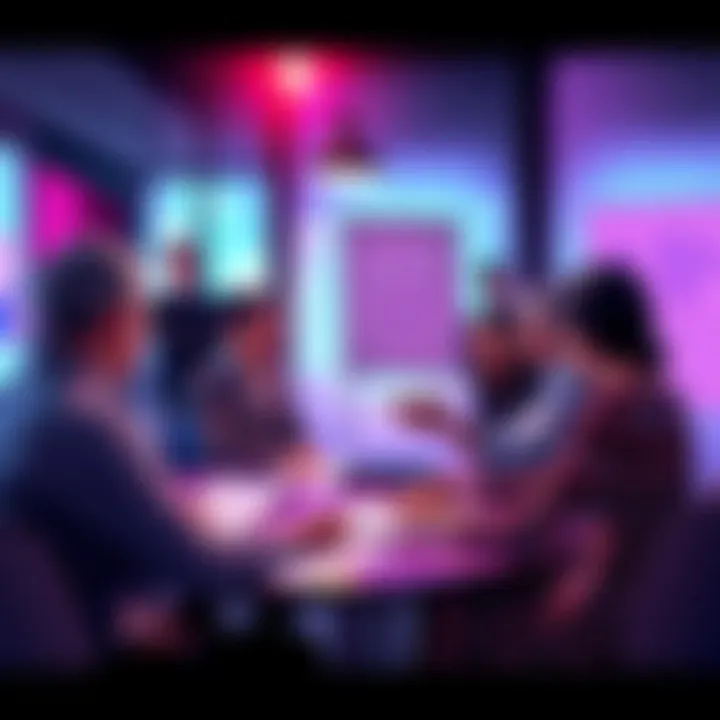 People discussing updates on the Clarity Act with charts and documents in front of them