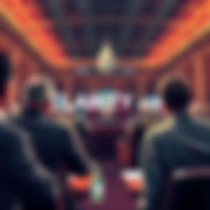 Support for CLARITY Act in Senate Law enforcement officials showing support for the CLARITY Act in a Senate meeting