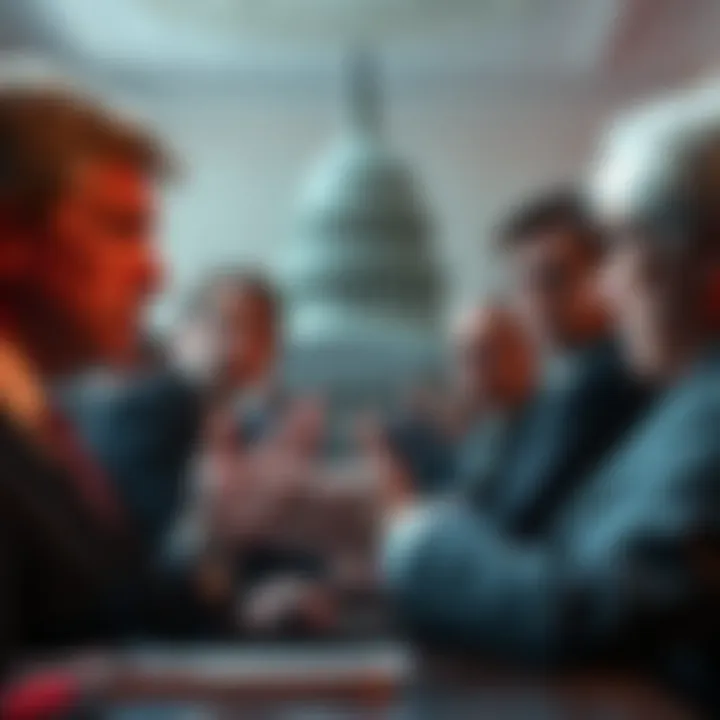 Congress members discussing the Clarity Act vote on cryptocurrency regulation