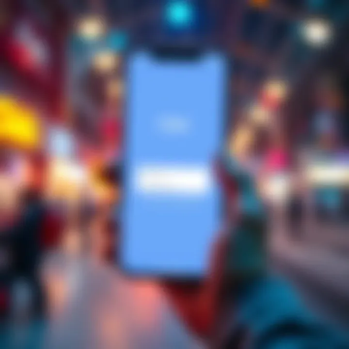 A smartphone displaying the Click app login screen with a prompt for recovery phrase, showing confusion among users, depicting a frustrated person trying to log in.