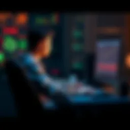 A person sitting at a computer, contemplating the process of closing a cryptocurrency exchange account and concerned about KYC data retention.