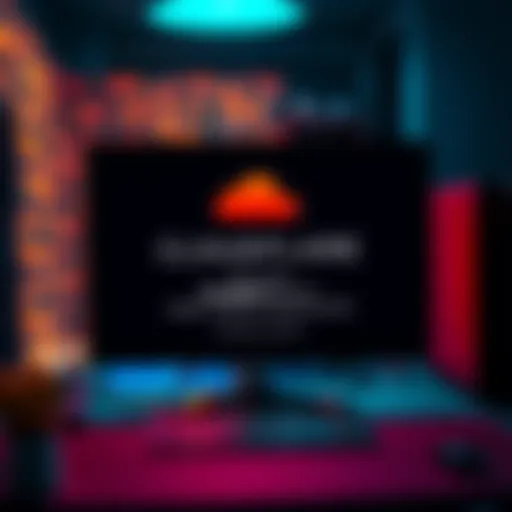 A computer screen displaying a Cloudflare error page with a message indicating access issues